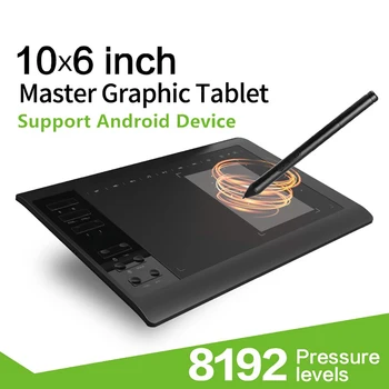 10*6 Inch Graphic Tablet 8192 Levels Digital Tablets Drawing Tablet +Pen Windows / Android / For Apple Mac OS X
10*6 Inch Graphic Tablet 8192 Levels Digital Tablets Drawing Tablet +Pen Windows / Android / For Apple Mac OS X