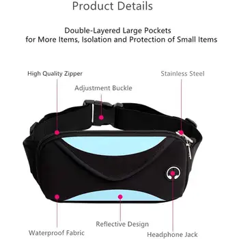 Outdoor Sports Bag Man and Women's Bag Waterproof Belt Fitness Bag Bag Portable Waist Phone Accessories Packet For Running Y9S3 
Outdoor Sports Bag Man and Women's Bag Waterproof Belt Fitness Bag Bag Portable Waist Phone Accessories Packet For Running Y9S3