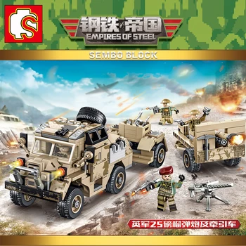British Army 25 pounds howitzer and Tractor Empires of steel Military Series Building Blocks Bricks Compatible SEMBO 101361
British Army 25 pounds howitzer and Tractor Empires of steel Military Series Building Blocks Bricks Compatible SEMBO 101361