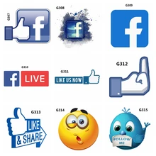 Colorful Facebook Car DecalPVC Decal For Rearview Mirror Car Head Engine Cover Windows Decoration
Colorful Facebook Car DecalPVC Decal For Rearview Mirror Car Head Engine Cover Windows Decoration