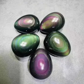 High quality hand carved natural rainbow obsidian yoni egg healing crystal quartz egg 
High quality hand carved natural rainbow obsidian yoni egg healing crystal quartz egg