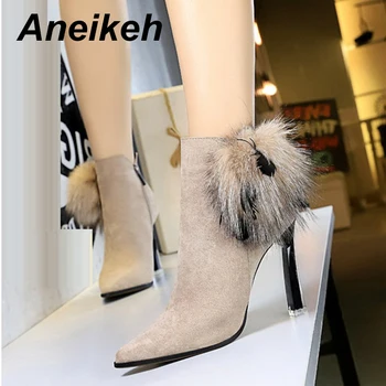 Aneikeh 2020 Winter FLUFFY Flower Fashion Boots Sexy Heels Women Chelsea Boots pointed end Zipper Snow Boots High Heel Shoes
Aneikeh 2020 Winter FLUFFY Flower Fashion Boots Sexy Heels Women Chelsea Boots pointed end Zipper Snow Boots High Heel Shoes