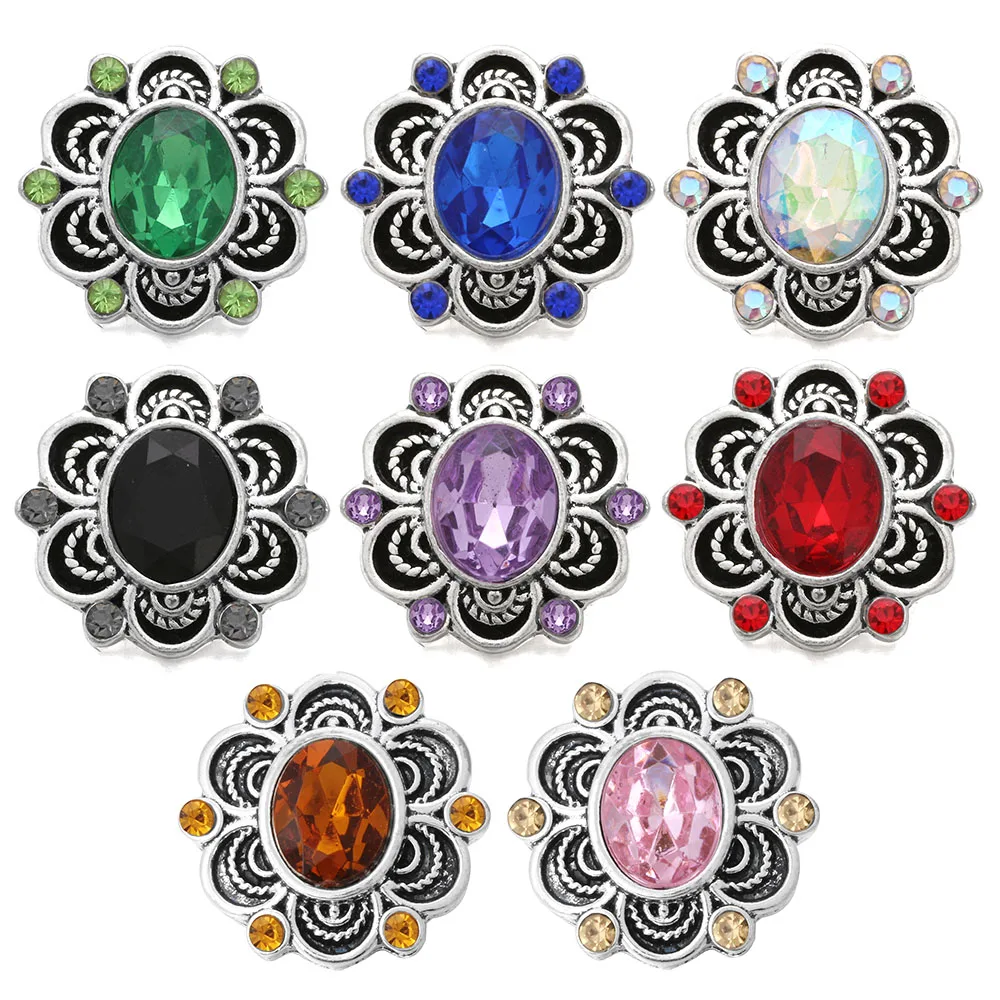 5pcs/lot Vintage Snap Jewelry 18mm Snap High Quality Rhinestone Flower Snap Button For Women Leather Silver Snap Bracelet
5pcs/lot Vintage Snap Jewelry 18mm Snap High Quality Rhinestone Flower Snap Button For Women Leather Silver Snap Bracelet