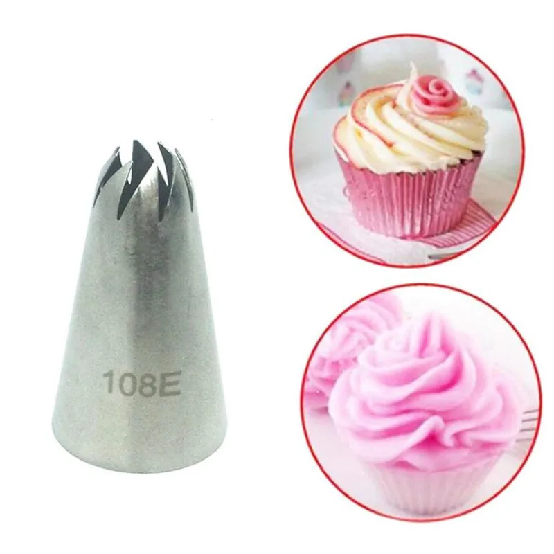 Stainless Steel Flower Icing Piping Nozzles Pastry Tips Set For Cake Cream Cupcake Decorating Tools Ccake Tools #108E
Stainless Steel Flower Icing Piping Nozzles Pastry Tips Set For Cake Cream Cupcake Decorating Tools Ccake Tools #108E