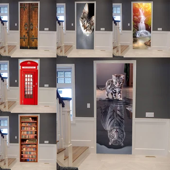 Creative 3D DIY Door Sticker Custom Size Self Adhesive Wallpaper On the Doors decor Renovation Waterproof Poster Bedroom posters
Creative 3D DIY Door Sticker Custom Size Self Adhesive Wallpaper On the Doors decor Renovation Waterproof Poster Bedroom posters