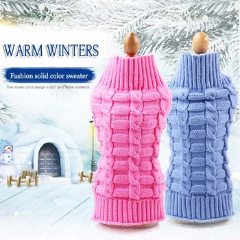 Twisted Rope Pure Color Small Dog Clothes Winter French Bulldog Fleece Sweater Chihuahua Dachshund Jumpers Puppy Pet Clothes
Twisted Rope Pure Color Small Dog Clothes Winter French Bulldog Fleece Sweater Chihuahua Dachshund Jumpers Puppy Pet Clothes