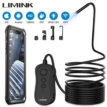 LIMINK Wireless Inspection Camera 5.0MP 1944p HD Endoscope Camera WiFi Borescope Semi-Rigid Snake Camera for Android&iOS iPhone
LIMINK Wireless Inspection Camera 5.0MP 1944p HD Endoscope Camera WiFi Borescope Semi-Rigid Snake Camera for Android&iOS iPhone