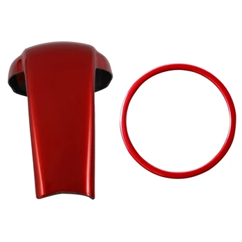 1 pcs Red ABS Interior Car Gear Shift Knob Handle Cover Trim & 1 pcs Steering Wheel Trim Circle Sequins Cover Sticker
1 pcs Red ABS Interior Car Gear Shift Knob Handle Cover Trim & 1 pcs Steering Wheel Trim Circle Sequins Cover Sticker