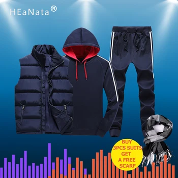 3PCS Hooded Sport Set Men Track Suits Man Winter Running Thicken Warm Tracksuit 3 Pieces Fur Hooded Jacket+Fleece Hoodies+Pants
3PCS Hooded Sport Set Men Track Suits Man Winter Running Thicken Warm Tracksuit 3 Pieces Fur Hooded Jacket+Fleece Hoodies+Pants