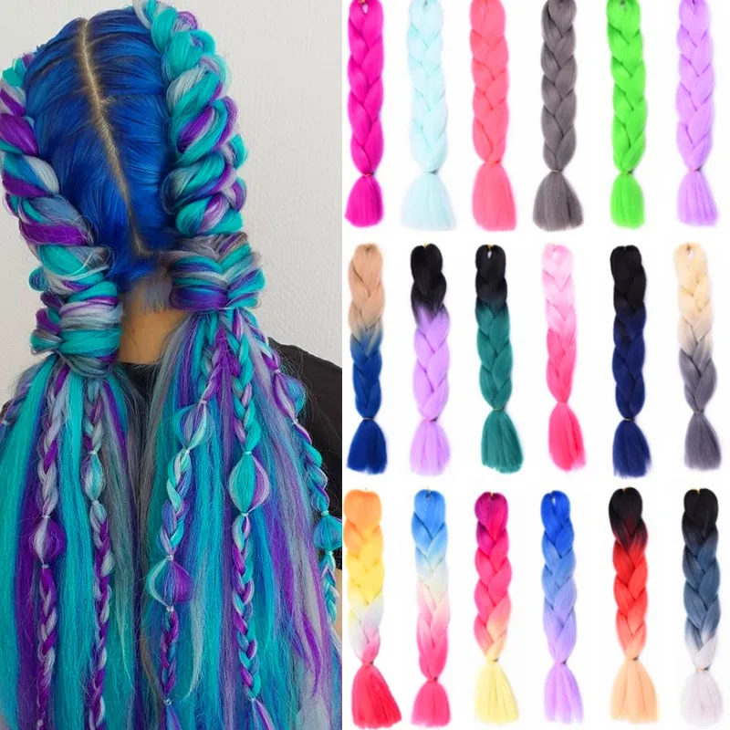 24Inch Kanekalon Jumbo Braid Synthetic Ombre Braiding Hair Xpression Hair for Braids Crochet Tresse Extension Hair for African
24Inch Kanekalon Jumbo Braid Synthetic Ombre Braiding Hair Xpression Hair for Braids Crochet Tresse Extension Hair for African