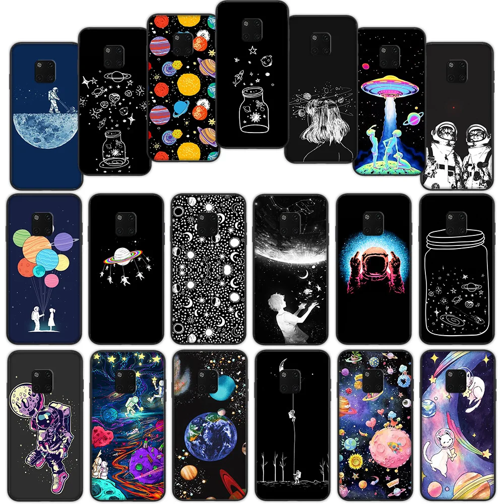 Мягкий чехол космонавта для Huawei Mate 30 20 Lite Y6 Y7 Pro P Smart Z Plus | Мобильные телефоны и