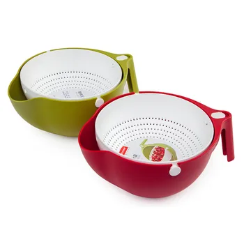 Double Drain Basket Bowl Rice Washing Colander Baskets Kitchen Strainer Noodles Vegetables Fruit Rice Drain Storage Basket #T1P
Double Drain Basket Bowl Rice Washing Colander Baskets Kitchen Strainer Noodles Vegetables Fruit Rice Drain Storage Basket #T1P