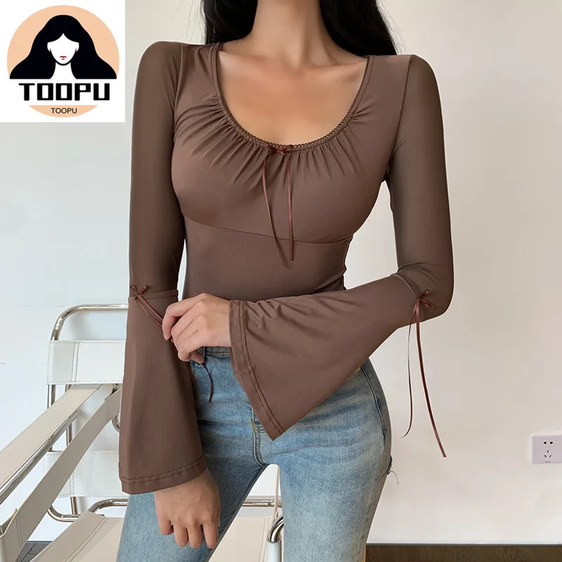 Women Flare Full Sleeve Tshirt Slim Elegant Slim Mesh Patchwork Transparent High Street Vintage T Shirt 2020 Femme Tops
Women Flare Full Sleeve Tshirt Slim Elegant Slim Mesh Patchwork Transparent High Street Vintage T Shirt 2020 Femme Tops