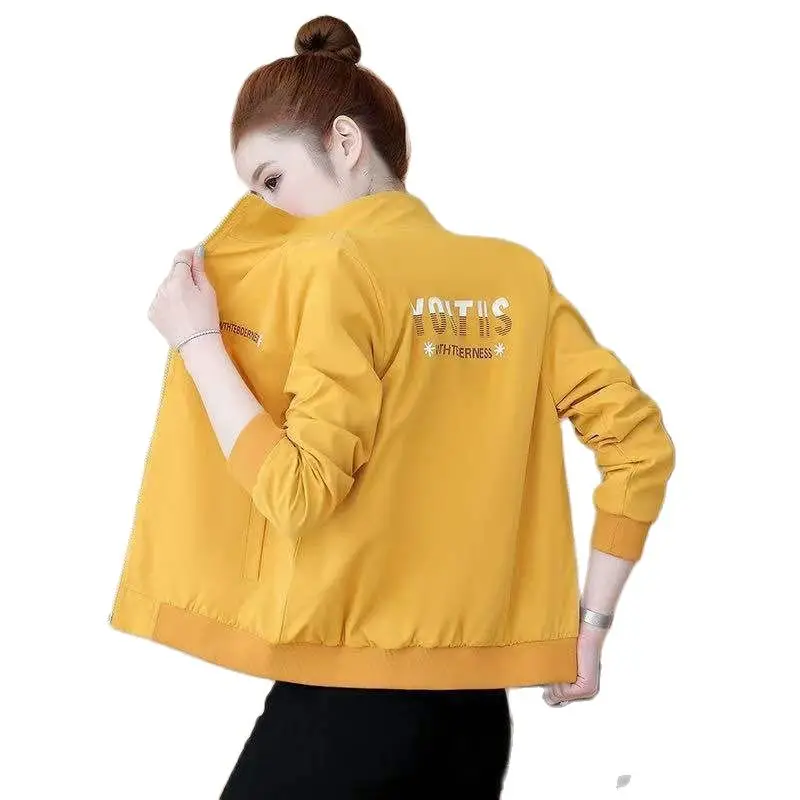 Fashion Women Short Jacket Tops Ladies Jackets Casual Baseball Uniform Lining Stand-Up Collar Spring Autumn Coat Outerwear New
Fashion Women Short Jacket Tops Ladies Jackets Casual Baseball Uniform Lining Stand-Up Collar Spring Autumn Coat Outerwear New