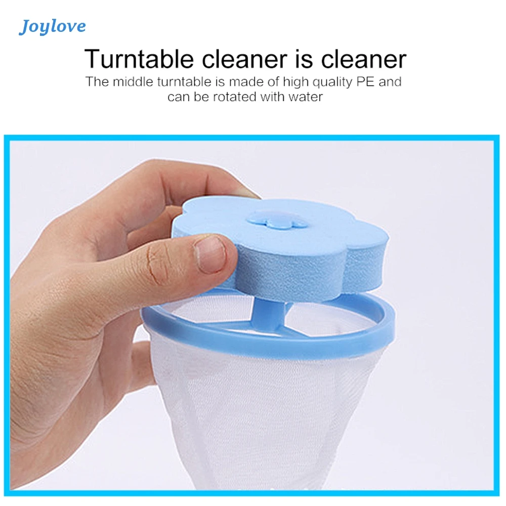 JOYLOVE Reusable Washing Machine Accessories Lint Filter Bag Cleaning Balls Laundry Discs Dirty Fiber Collector | Дом и сад