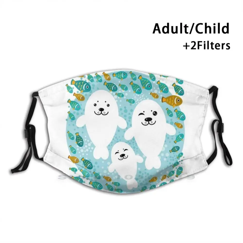 White Cute Fur Seal And Fish In Water Print Reusable Pm2.5 Filter DIY Mouth Mask Kids White Cute Fur Seal And Fish In Water Wet
White Cute Fur Seal And Fish In Water Print Reusable Pm2.5 Filter DIY Mouth Mask Kids White Cute Fur Seal And Fish In Water Wet