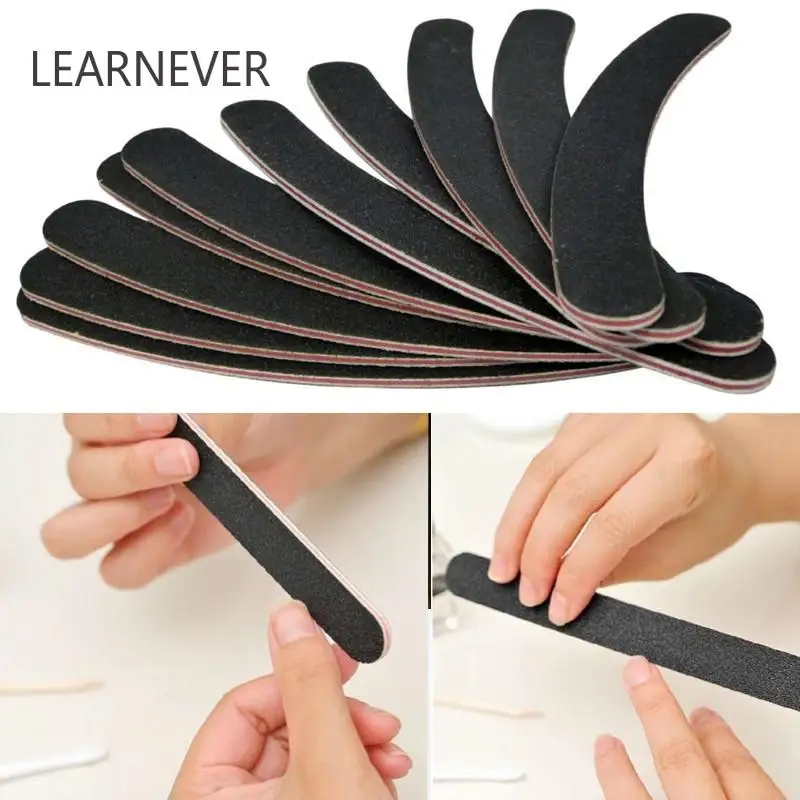 10 Pcs Grit Curved Nail Files Double Sided Emery Board False Nails Extensions Buffing Polish Removel Nail Files Nail Art Tools
10 Pcs Grit Curved Nail Files Double Sided Emery Board False Nails Extensions Buffing Polish Removel Nail Files Nail Art Tools