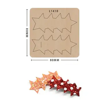 Hair clip cutting dies new die cut &wooden dies Suitable for common die cutting machines on the market
Hair clip cutting dies new die cut &wooden dies Suitable for common die cutting machines on the market