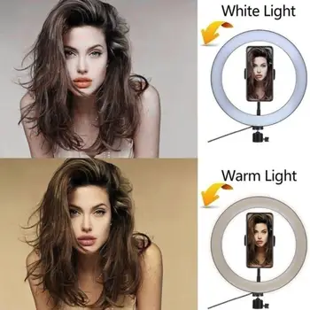 W/Tripod Video Light Lamp Dimmable Selfie Portable LED Ring Light Lighting Universal Photography Ring Fill Light Three-Speed
W/Tripod Video Light Lamp Dimmable Selfie Portable LED Ring Light Lighting Universal Photography Ring Fill Light Three-Speed