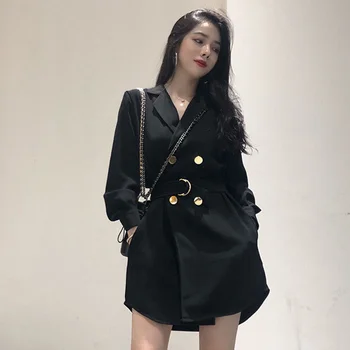 Suit Dress Female Long-sleeved 2020 Early Autumn New Small Man Waist Slimming Temperament Small Black Skirt
Suit Dress Female Long-sleeved 2020 Early Autumn New Small Man Waist Slimming Temperament Small Black Skirt