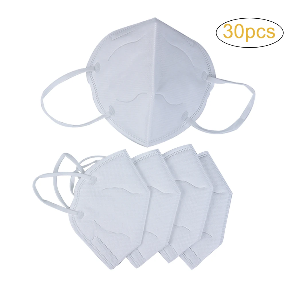 30pcs Disposable Mask Anti Pollution KN95 Face Mask Adjustable Nosepiece Foldable Half Mask for Construction Smoke Traffic Dust
30pcs Disposable Mask Anti Pollution KN95 Face Mask Adjustable Nosepiece Foldable Half Mask for Construction Smoke Traffic Dust