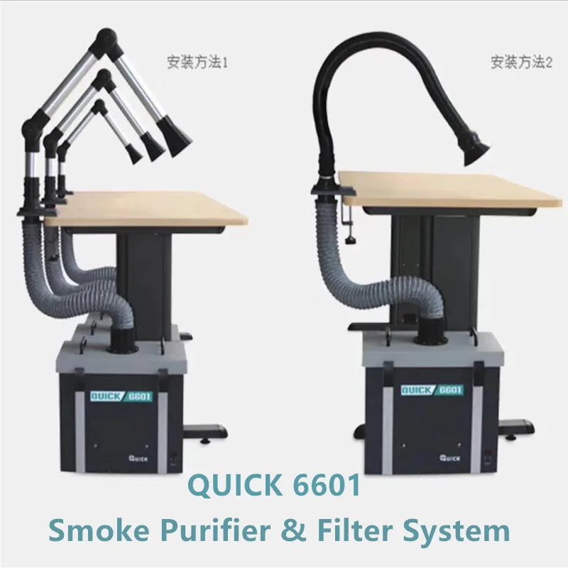 QUICK 6601 Professional Purifying filter system smoke purification machine mobile phone repair workshop lcd repair ESD Soldering
QUICK 6601 Professional Purifying filter system smoke purification machine mobile phone repair workshop lcd repair ESD Soldering