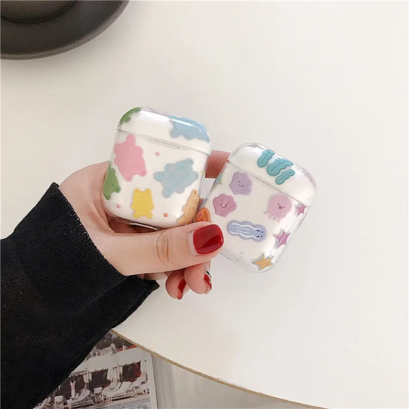 Cartoon Bear Transparent Bluetooth Earphone Case For Apple Airpods Cover Funny Cute Hard Case For Air pods 2 1 Headphone Capa
Cartoon Bear Transparent Bluetooth Earphone Case For Apple Airpods Cover Funny Cute Hard Case For Air pods 2 1 Headphone Capa