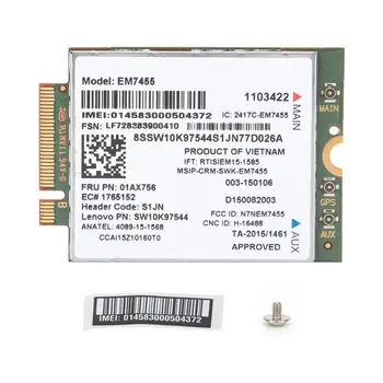 00Mbps Wireless for Airprime EM7455 4G LTE Module Network Card NGFF/M.2 Interface for Lenovo T460 T470P P51 X1
00Mbps Wireless for Airprime EM7455 4G LTE Module Network Card NGFF/M.2 Interface for Lenovo T460 T470P P51 X1