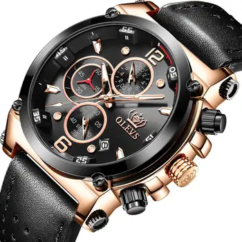 Auto Date Calendar Multifunctional Male Quartz Watches Leather Men's Watches Luxury Business Sports Band relojes Free Shipping
Auto Date Calendar Multifunctional Male Quartz Watches Leather Men's Watches Luxury Business Sports Band relojes Free Shipping