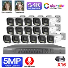 CCTV Camera Security System Kit 4K 8CH NVR Kit 16CH 5MP Outdoor Two way Audio Video Surveillance System IP Monitoring Camera Set
CCTV Camera Security System Kit 4K 8CH NVR Kit 16CH 5MP Outdoor Two way Audio Video Surveillance System IP Monitoring Camera Set