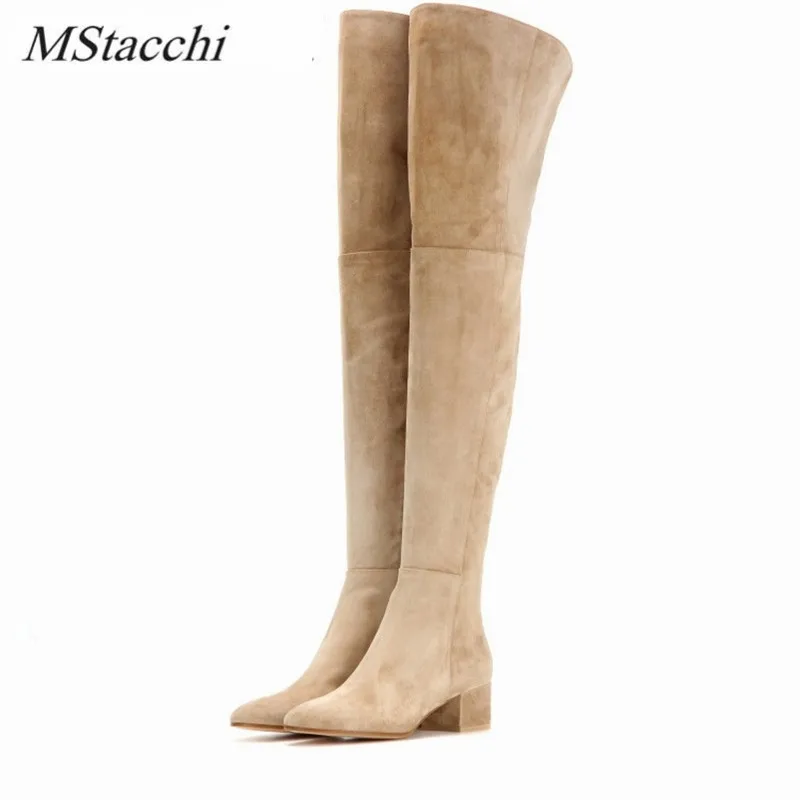 Autumn Winter Women Over-the-knee Boots Round Toe Mid-heel Faux Side Zipper Plush Botas Mujer Classics Suede Thigh High Boots
Autumn Winter Women Over-the-knee Boots Round Toe Mid-heel Faux Side Zipper Plush Botas Mujer Classics Suede Thigh High Boots