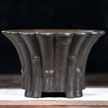bonsai pot Simulated bamboo shape Caliber 21cm, height 13cm, caliber 8.2inch, height 5.1inch
bonsai pot Simulated bamboo shape Caliber 21cm, height 13cm, caliber 8.2inch, height 5.1inch