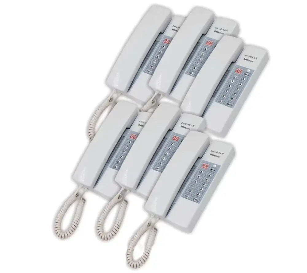 ZHUDELE New Arrival 6-way Home Interphone w/t Broadcast/Group call,unlock (optional) Multi-function audio intercom system
ZHUDELE New Arrival 6-way Home Interphone w/t Broadcast/Group call,unlock (optional) Multi-function audio intercom system