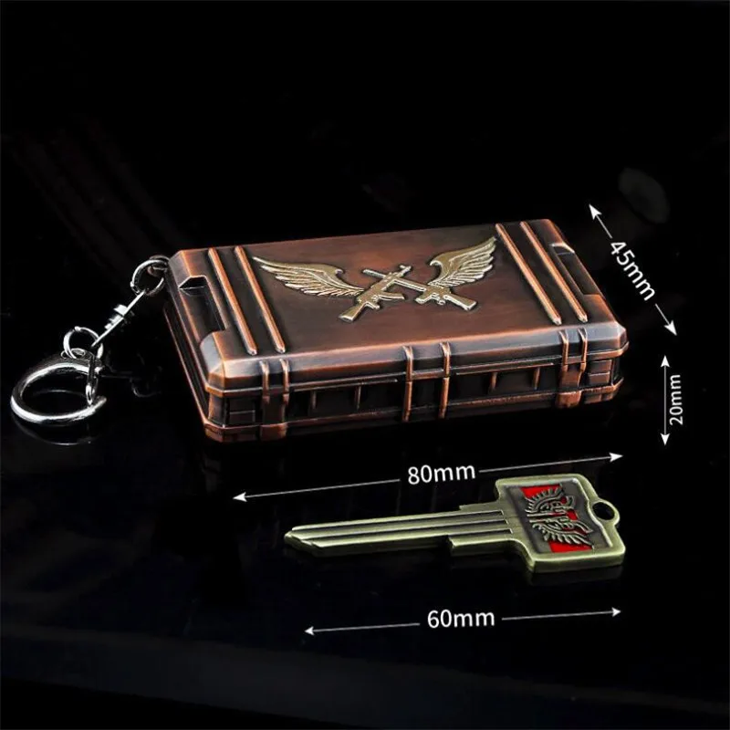 Game PUBG Triumph Treasure Box Chest Playerunknown's Battlegrounds Cosplay Props Funny Fancy Key Chain Set
Game PUBG Triumph Treasure Box Chest Playerunknown's Battlegrounds Cosplay Props Funny Fancy Key Chain Set