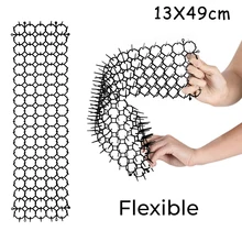 Cat Scat Mat Anti-Cat And Pest Plastic Prickle Strip Network Digging Stopper Garden Netting Plastic Spike 13X49CM Barbed net
Cat Scat Mat Anti-Cat And Pest Plastic Prickle Strip Network Digging Stopper Garden Netting Plastic Spike 13X49CM Barbed net
