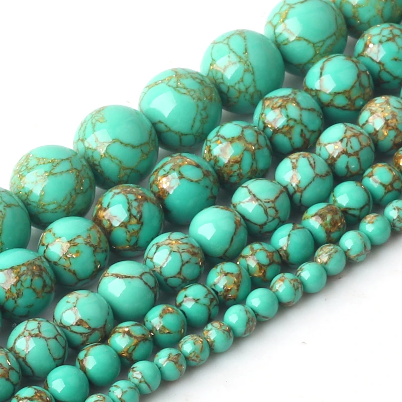 Wholesale Smooth Gold Spinning stripe Green Howlite Shell Round Stone Loose Beads For Jewelry Making Accessories 4 6 8 10 12 mm
Wholesale Smooth Gold Spinning stripe Green Howlite Shell Round Stone Loose Beads For Jewelry Making Accessories 4 6 8 10 12 mm