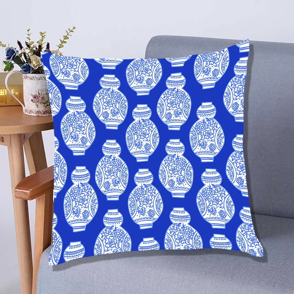 3D Beautiful Blue-white Porcelain Patterns Print Pillowcase Soft Polyester Cover,2 Pieces Square Throw Pillow Cover, Sofa Bed
3D Beautiful Blue-white Porcelain Patterns Print Pillowcase Soft Polyester Cover,2 Pieces Square Throw Pillow Cover, Sofa Bed