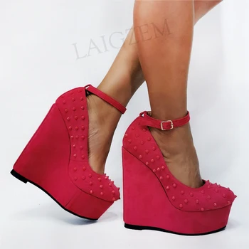 SEIIHEM Women Platform Wedges Pumps Round Toe High Heels Sandals Shoes Woman Ankle Strap 2021 Escarpins Femmme Big Size 43 44 47
SEIIHEM Women Platform Wedges Pumps Round Toe High Heels Sandals Shoes Woman Ankle Strap 2021 Escarpins Femmme Big Size 43 44 47