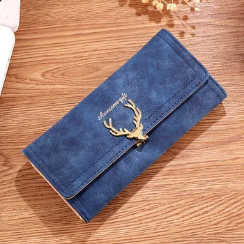 New designer women long wallet deer purse dull polish leather purse ladies clutch wallet women card holder coin purse phone bag
New designer women long wallet deer purse dull polish leather purse ladies clutch wallet women card holder coin purse phone bag