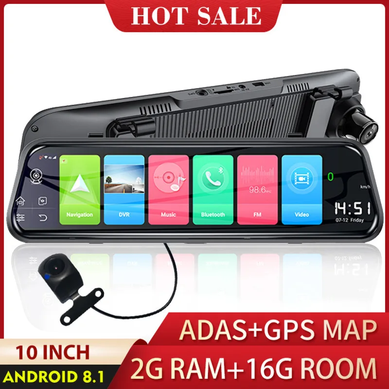 10'' 4G Car Dvr Camera Rear View Mirror Vehicle 1080P Dash Cam Dual Lens ADAS Super Night WiFi GPS Stream Media Video Recorder
10'' 4G Car Dvr Camera Rear View Mirror Vehicle 1080P Dash Cam Dual Lens ADAS Super Night WiFi GPS Stream Media Video Recorder