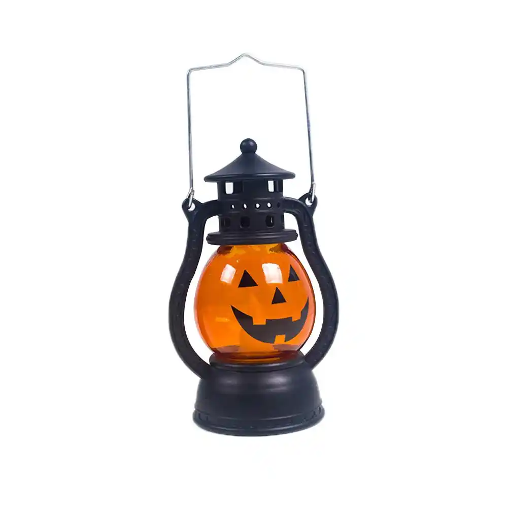 halloween party light up pumpkin lantern oil lamp