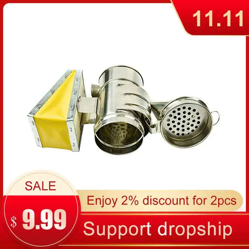 Bee Smoker Transmitter Kit Beekeeper Essential Tool Stainless Steel Manual Beekeeping Household Equipment Hive Smoke Sprayer
Bee Smoker Transmitter Kit Beekeeper Essential Tool Stainless Steel Manual Beekeeping Household Equipment Hive Smoke Sprayer