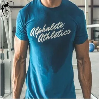 ALPHALETE Brand Men T-Shirt Fitness Slim Fit Shirts Short Sleeve Cotton Clothes Fashion Leisure O-Neck Letter Printed Tee
ALPHALETE Brand Men T-Shirt Fitness Slim Fit Shirts Short Sleeve Cotton Clothes Fashion Leisure O-Neck Letter Printed Tee