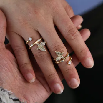 gold filled trendy women jewelry 2020 new 5A sparking bling cz butterfly charm Multi wrap full finger jewelry
gold filled trendy women jewelry 2020 new 5A sparking bling cz butterfly charm Multi wrap full finger jewelry