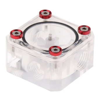 G 1/4inch Heat Emission Clear Water Cooling Flow Meter Portable Durable Threaded Measuring Tools Square Shape Desktop Computer
G 1/4inch Heat Emission Clear Water Cooling Flow Meter Portable Durable Threaded Measuring Tools Square Shape Desktop Computer