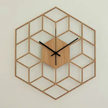 Wall Clock Quartz Silent Geometric Hollow Vintage Wood Home Living Room Decoration Personality Modern Design Art Wooden Watch
Wall Clock Quartz Silent Geometric Hollow Vintage Wood Home Living Room Decoration Personality Modern Design Art Wooden Watch