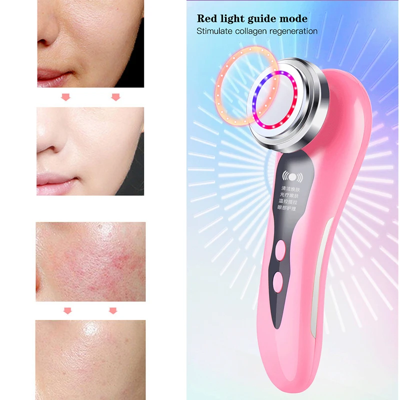 New Ultrasonic Iontophoresis RF Facial Microcurrent Cell Rejuvenation Beauty Instrument Red Blue Light Anti-aging Detoxification
New Ultrasonic Iontophoresis RF Facial Microcurrent Cell Rejuvenation Beauty Instrument Red Blue Light Anti-aging Detoxification