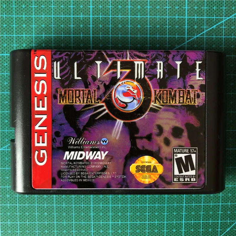 Ultimata Mortal Kombat 3 for 16 bit Game Card Game Cartridge for Sega genesis Mega Drive
Ultimata Mortal Kombat 3 for 16 bit Game Card Game Cartridge for Sega genesis Mega Drive