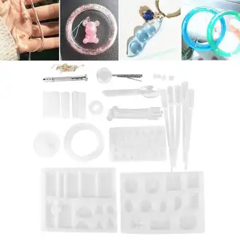 83pcs Silicone Casting Molds DIY Crystal Epoxy Mold Kit Crafts Necklace Pendant Making Tools Epoxy Mold Set Bangles for Women 
83pcs Silicone Casting Molds DIY Crystal Epoxy Mold Kit Crafts Necklace Pendant Making Tools Epoxy Mold Set Bangles for Women