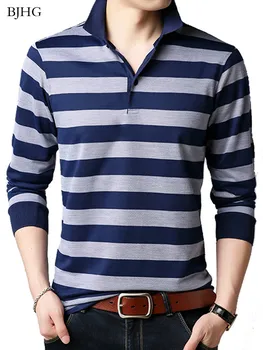 BJHG 2020 Men Long Polo Shirt Striped Polos Male Cotton Shirt Tee Tops Brand Clothing Men Camisas
BJHG 2020 Men Long Polo Shirt Striped Polos Male Cotton Shirt Tee Tops Brand Clothing Men Camisas